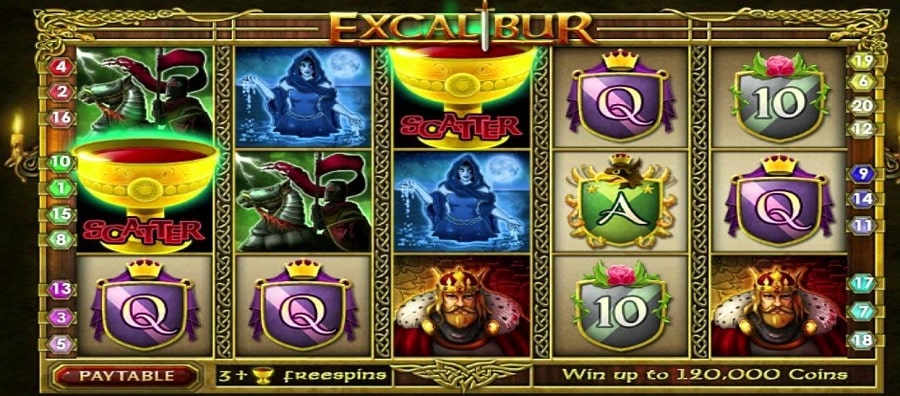 Bonus de la machine à sous Excalibur Magic