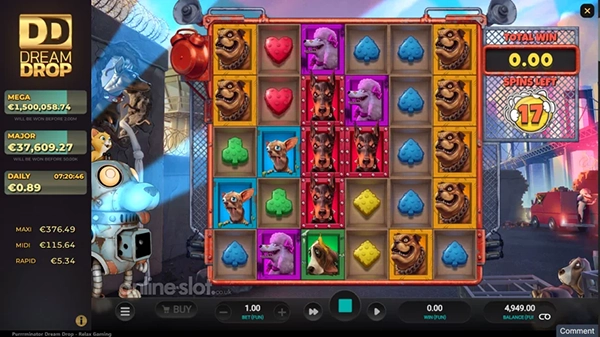 Purrrminator slot grid